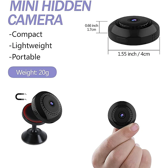 V1 Mini V380 Pro WiFi Video Camera Rechargeable