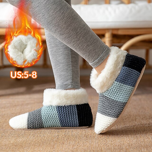  tykkere varme fuzzy sokker-gaver til kvinner-myke atletisk plysj tøffel grep sokker yoga pilates myke varme koselige sokker