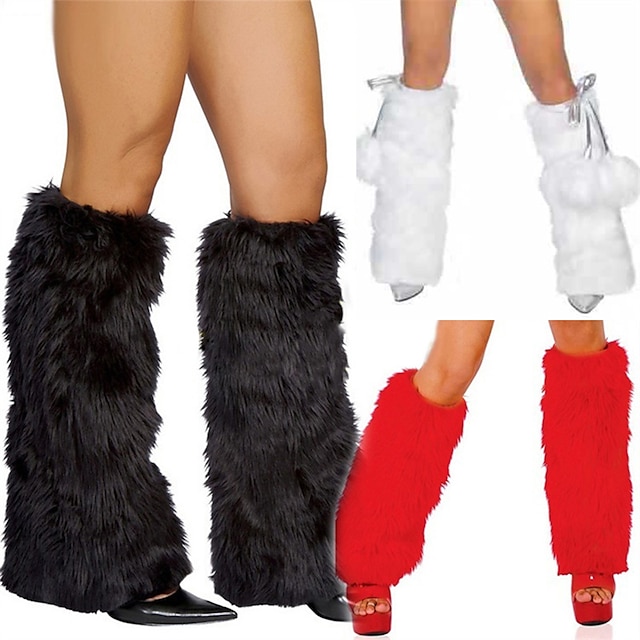  Mrs.Claus Leg Warmers Cosplay Costumes Women's Cosplay Costume Christmas Christmas Carnival Masquerade Adults' Party Christmas Lycra Spandex Leg Warmers