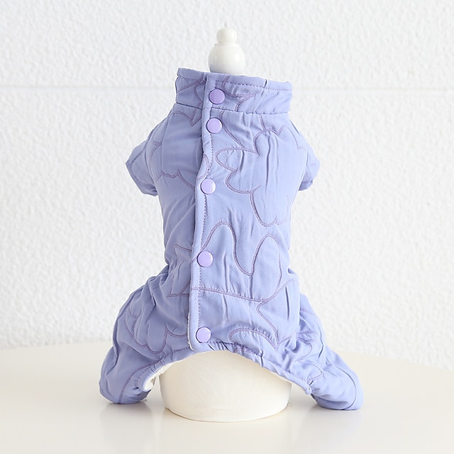  Hund Katt Kappor Jakke Mode söt stil Vinter Varm Mjuk Tvättbar Bekväm Utomhus Ledigt / vardag Hundkläder for Bichon Frisé Pudel Pommeran valpen eller det lilla husdjuret Fjäril