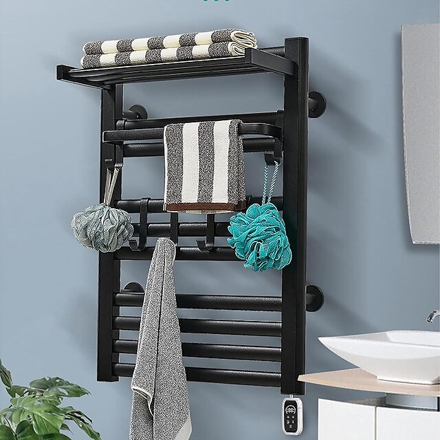  Electric Towel Warmers Radiator, Wall-Mounted & Freestanding Heated Towel Drying Rack, Heated Towel Rail for Bathroom