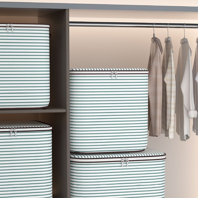  scatola per riporre la trapunta con maniglia, borsa per imballaggio per traslochi di grande capacità con cerniera, borsa per bagagli, borsa per organizer per trapunta per la casa, borsa per rifinitura per imballaggio di trapunta per vestiti per l'organizz