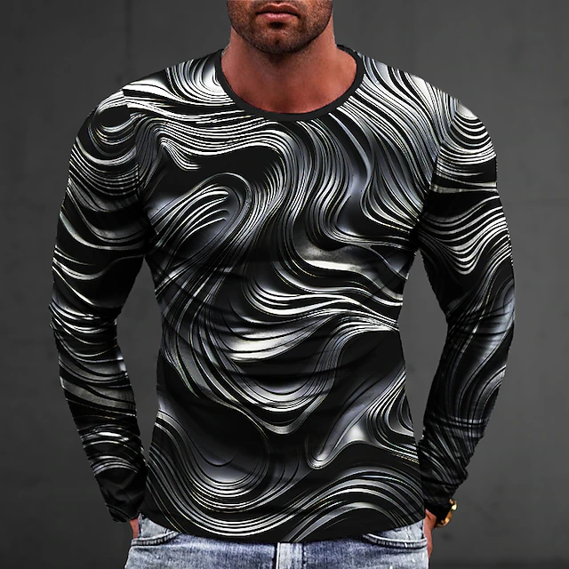 Graphic Abstract Geometic Fashion Designer Casual Mens 3d Print T Shirt Tee Sports Outdoor 2975