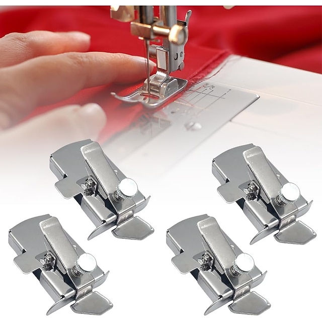  Magnetic Seam Guide for Sewing Machine, 2024 New Multifucntional Straight Line Sewing Ruler, Universal Sewing Machine Accessories Supplies for All Sewing Machine