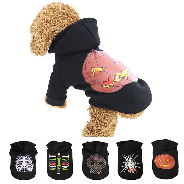  Perros Gatos Disfraces Abrigos Casual Gracioso Invierno Transpirable Fiesta Víspera de Todos los Santos  Ropa Para Cachorros De Perros