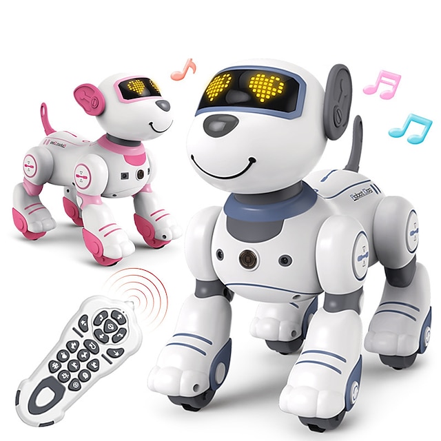  Jjrc control remoto para niños máquina de acrobacias de diálogo de voz inteligente perro programación de inducción eléctrica baile juguete para regalo niña