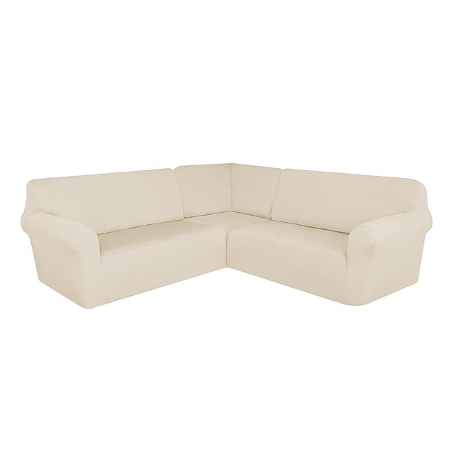  huse de canapea secționale de colț burgundy huse de canapea în formă de l, jacquard elastic, moale, groase, în formă de u, set de huse de sufragerie universale anti-alunecare pentru mobilier pentru