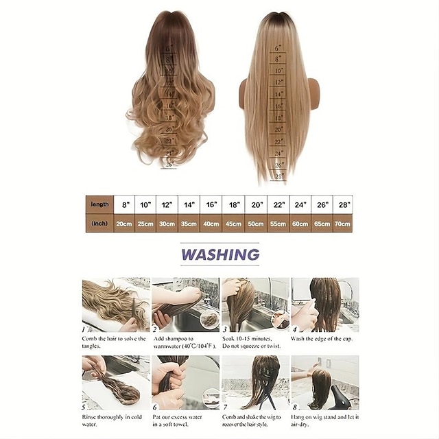 Long Straight Blonde Wig With Party Roleplaying Lolita Synthetic Wig