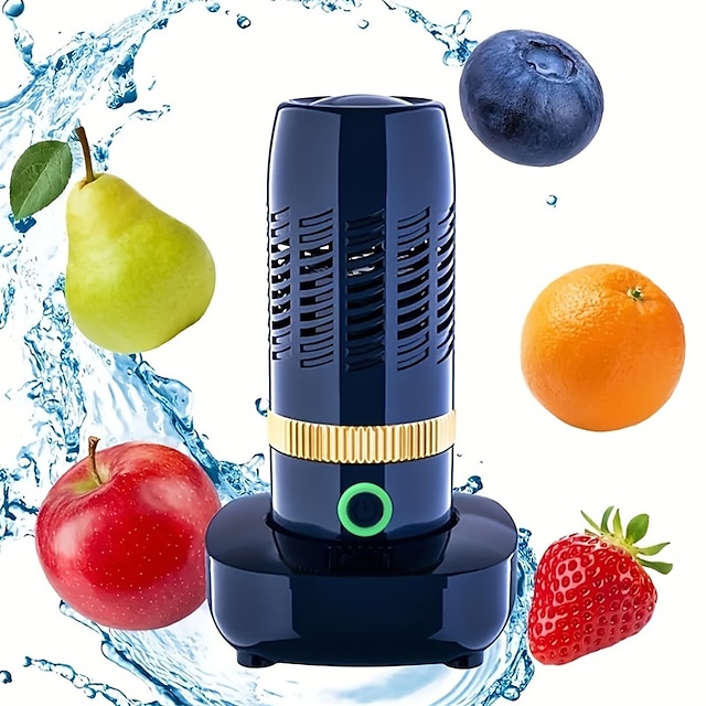  Wireless Automatic Fruit & Vegetable Washer Removes Pesticides & Disinfects for Safe Eating