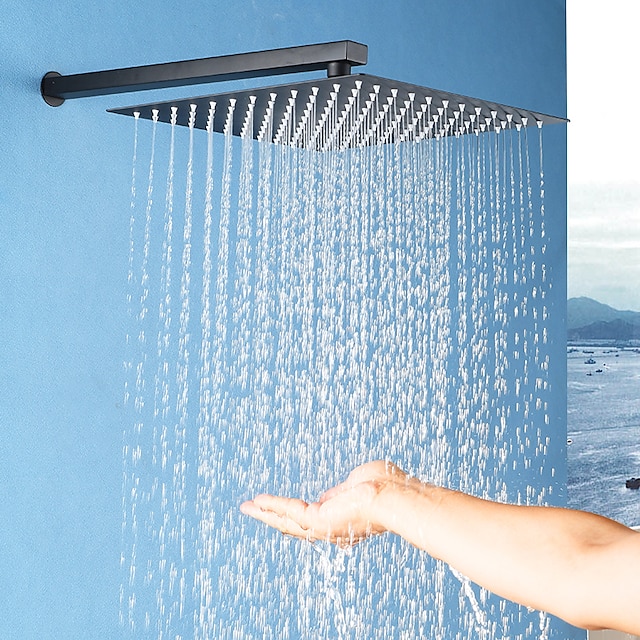  Rainfall Shower Head, Contemporary Luxury Rain Shower in Painted Finishes