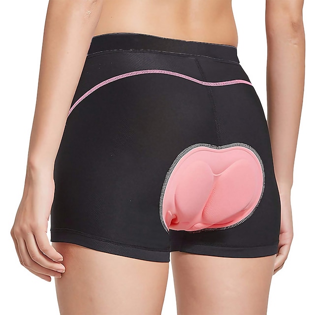  Herre Cykel-indershorts Cykelundertøj Cykel Undertøj Shorts Underdele Slimfit Sport Godt Ventileret Åndbart Fugtpermeabilitet Sort Lys pink Spandex Tøj Cykeltøj Avancerede syteknikker