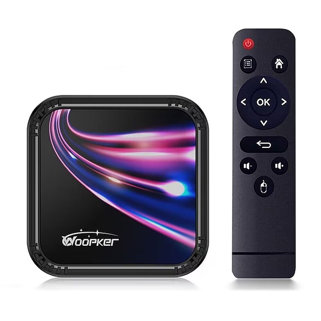  Woopker 2023 Android 13 TV Box K52 Rockchip RK3528 Smart TVBox Support 8K Wifi6 BT5.0 YouTube Google Voice Assistant Set Top Box