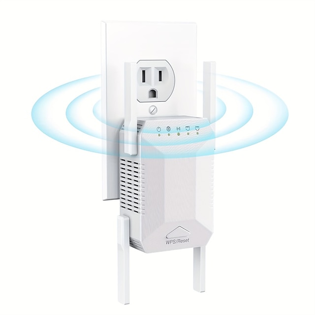  Удлинитель Wi-Fi, 1200 Мбит/с, 2,4 г/5 г, двухдиапазонный беспроводной Интернет, повторитель/маршрутизатор/усилитель сигнала точки доступа для дома, расширитель большего покрытия и усилитель сигнала