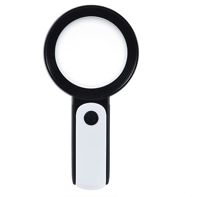  30X Handheld Reading Magnifying Glass Illuminated Magnifier Microscope Lens Jewelry Watch Loupe Magnifier With LED Light