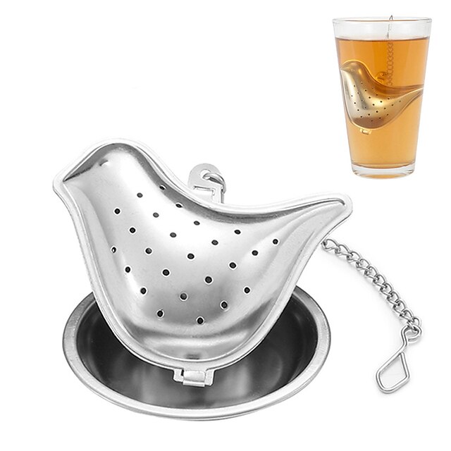 Tea Strainer Bird Shaped Creative Kitchen Gadget Stainless Steel 1PC