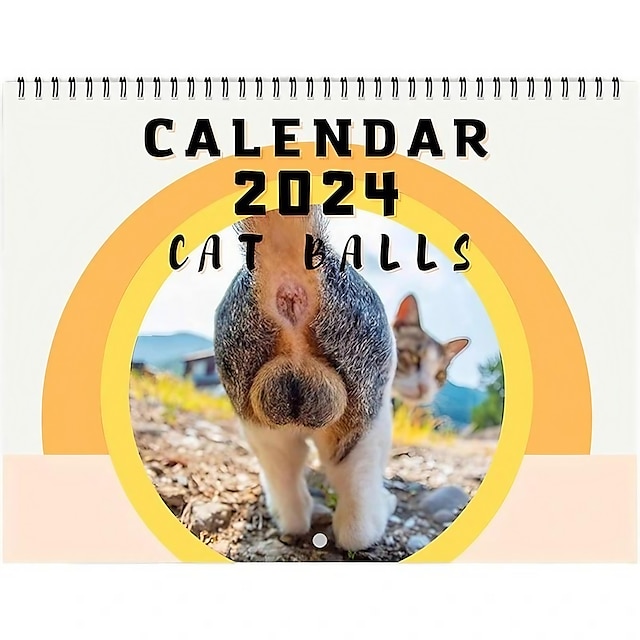 2024 Cats Buttholes Calendar, Funny Cat Ass Calendar 2024, Cat Butt ...
