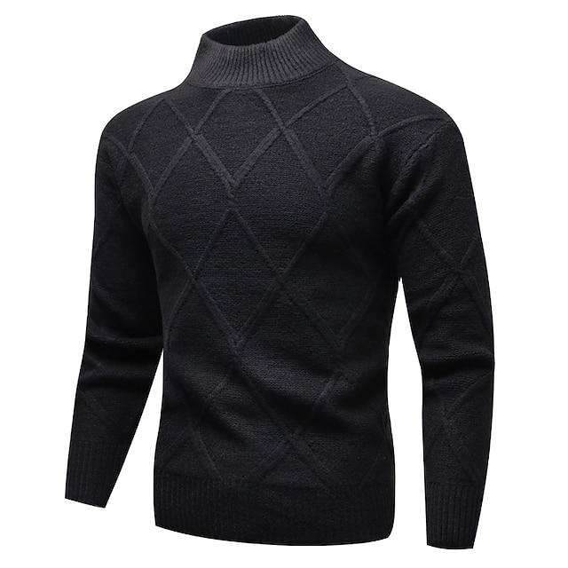 Men's Pullover Sweater Jumper Christmas Sweaters Cable Knit Regular ...