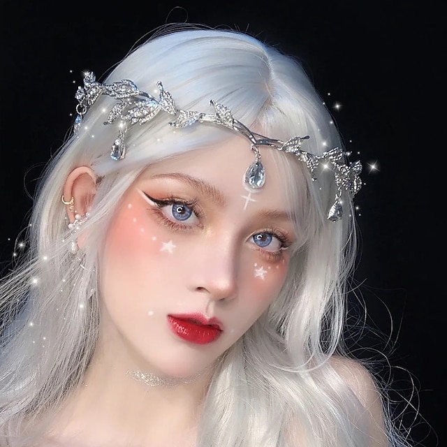  Medieval Elf Hearwear Elf Costume Renaissance Forehead Crown Chic & Modern Princess Women's Costume Jewelry Fashion Jewelry