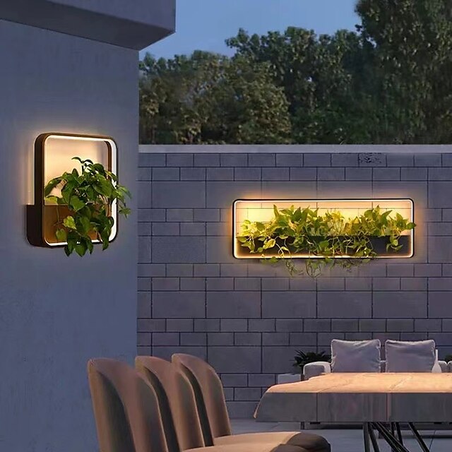  lampada da parete per esterni lampada da parete per giardino in cortile impermeabile in alluminio antiruggine ip65 lampada per piante in vaso