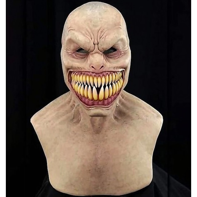  Halloween Zombie Mask Halloween Props Adults' Men's Women's Unisex Horror Funny Scary Costume Halloween Halloween Carnival Mardi Gras Easy Halloween Costumes