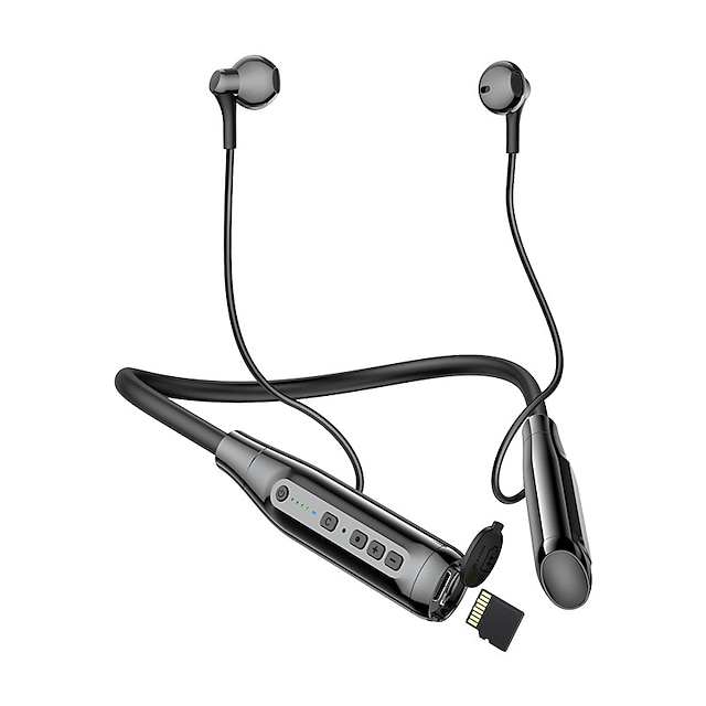  trådlösa bluetooth headset halsband hörlurar bluetooth 5.3 tws sport hörlurar vattentäta med mikrofon magnetiska hörlurar