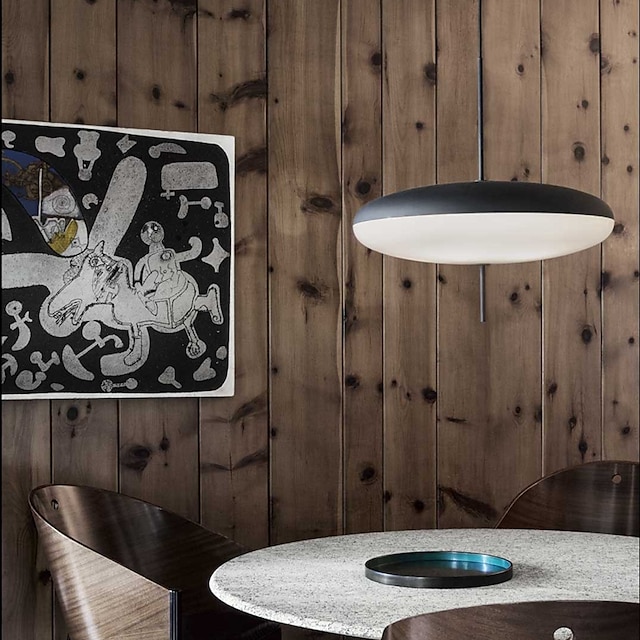  led pendel 30/50cm moderne restauranter pendel aluminiumslegering enkelhed hængelampe led nordisk kreativ lysekrone til køkken 110-240v