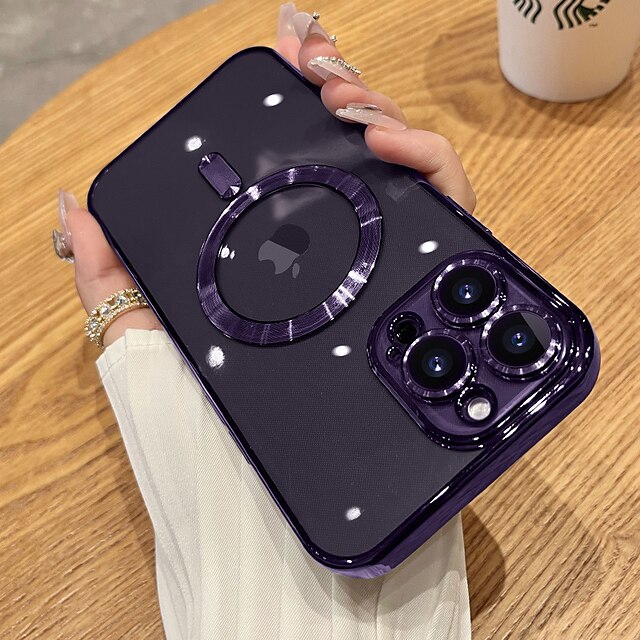  puhelin Etui Käyttötarkoitus iPhone 15 14 Pro Max Plus iPhone 13 12 11 Pro Max iPhone 13 12 11 Pro Max SE X XR XS Max 8 7 Takakuori Läpinäkyvä Kameran linssisuoja Tukee langatonta latausta TPU