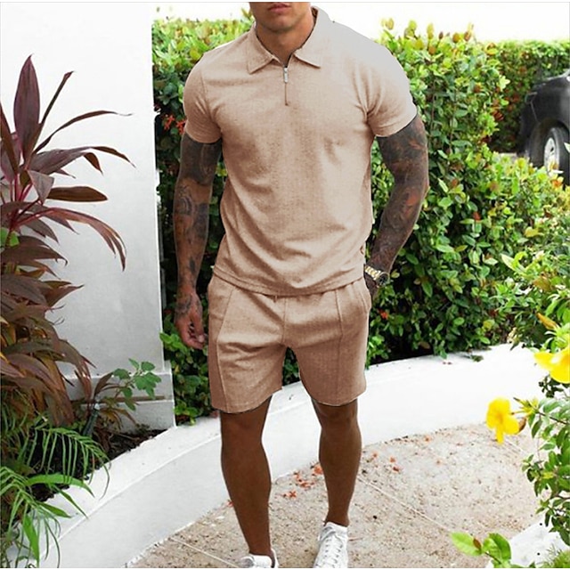  Men's T-shirt Suits Tracksuit Tennis Shirt Shorts and T Shirt Set Set Short Sleeve 2 Piece Clothing Apparel Sports Designer Casual