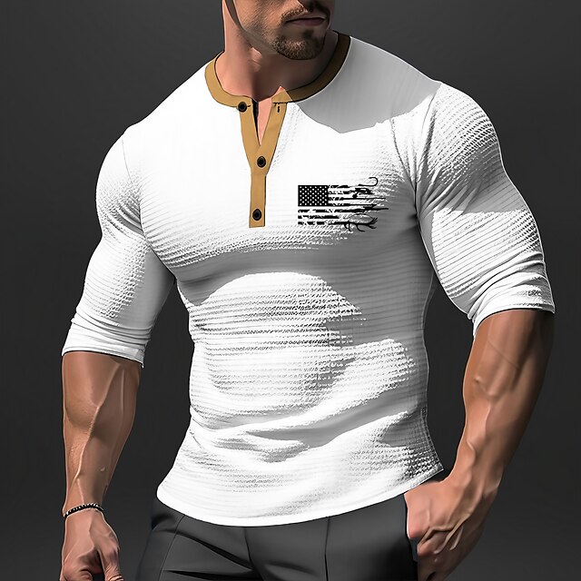 Grafisk Nationalflag Mode Designer Afslappet Herre 3D-udskrivning ...