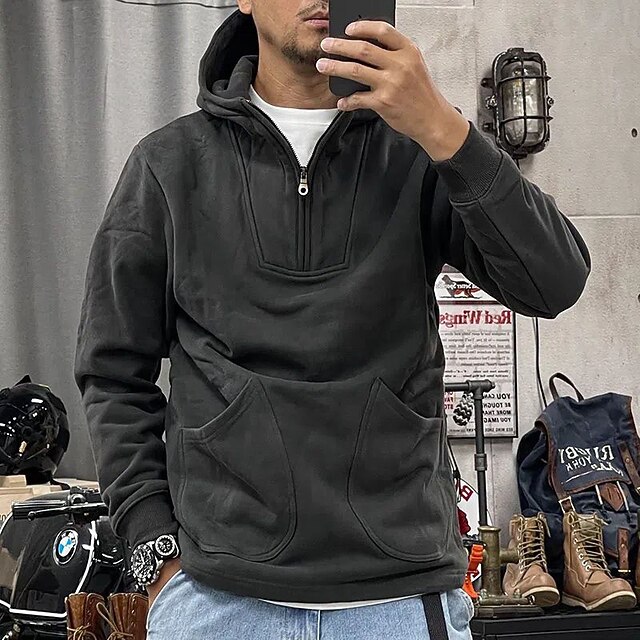 Herren Kapuzenpullover Mit Reißverschluss - Bequemer Hoodie Für Sport Und Alltag