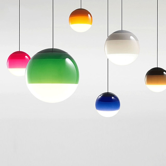  Lampade a sospensione a led Illuminazione a sospensione in vetro per isola cucina Luci da cucina Plafoniera 110-240v