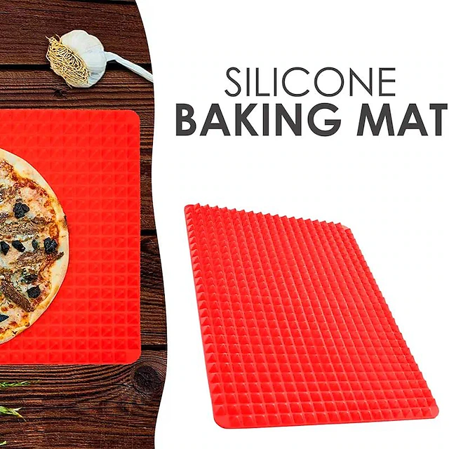 Cooking Mat 1pc Non-Stick Silicone Pyramid Cooking Mat for Baking, Microwave Oven ...
