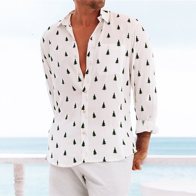 Palm Wave Hawaiian Beach Tropical Clothing, Mens And Big Mens Hibiscus Floral Print Hawaiian Shirt Up To Size 6xl