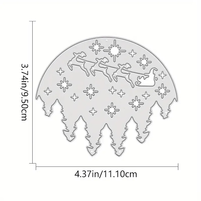  créez de magnifiques objets artisanaux avec des matrices de découpe en métal du Père Noël - parfaites pour la fabrication de cartes, le scrapbooking, l'estampage & plus!