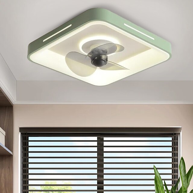  stropní ventilátor se světlem stmívatelný 48cm macaron vícebarevný 360 stupňů třesoucí hlavou 6 rychlostí větru moderní stropní ventilátor do ložnice, obývacího pokoje aplikace & dálkové ovládání