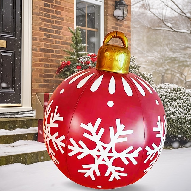 Christmas Festive Balloon Decoration Prints Crafts Toy Ball Outdoor Inflatable Fun 60Cm kopen vanaf een prijs van 14