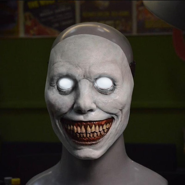  Exorcistul Demoni zâmbitori înfricoșători Mască Decorațiuni de Halloween  Mască LED Adulți Bărbați Pentru femei Groază Amuzant Costum înfricoșător Halloween Halloween Carnaval Mardi Gras Costume de