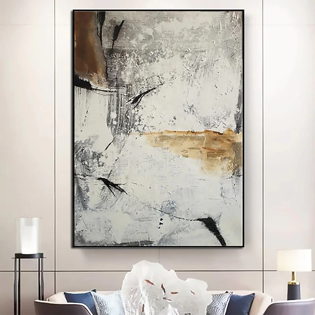 Mintura Handmade Oil Paintings On Canvas Wall Art Modern Decoration Abstract Picture For Home Decor Rolled Frameless Unstretched Painting 18