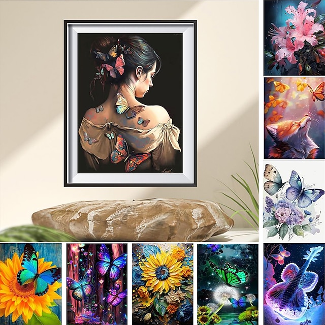  Obrazy na ścianę słonecznikowy motyl wydruki na płótnie i plakaty obrazy dekoracyjne malowanie na tkaninach do zdjęć do salonu bez ramki