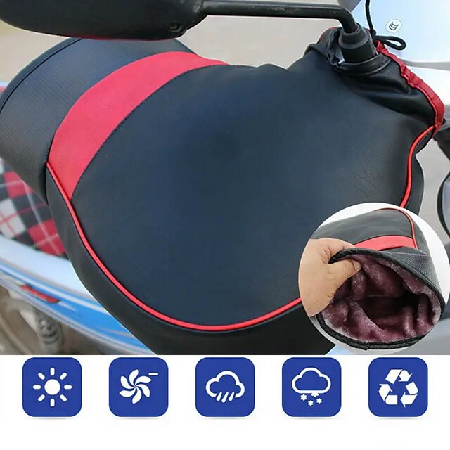  motorcykel styrskydd för att hålla värmen på vintern batteri bil vindrutehandskar vindtätt varmt styrskydd förtjockat och varmt