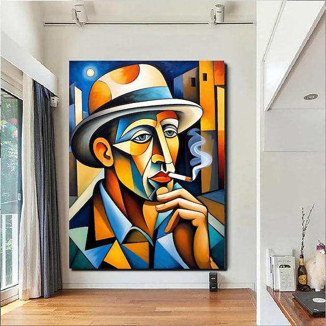 Handmate Oil PaintingCanvasWall Art DecorationAbstract Knife Painting Picasso Style Charactersfor Home Decor Rolled Frameless Unstretched Painting 13