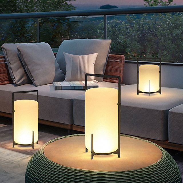  Lámpara de pie portátil al aire libre impermeable ip65 enchufe en la lámpara del patio atmósfera del paisaje césped terraza jardín diseño balcón adaptador de corriente 110-240v