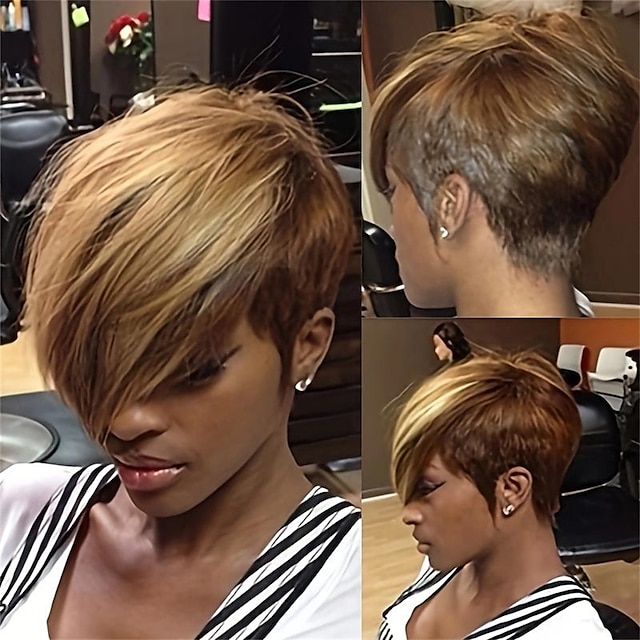  Stylish and Versatile Short Pixie Wig with Bangs - Perfect for Any Occasion