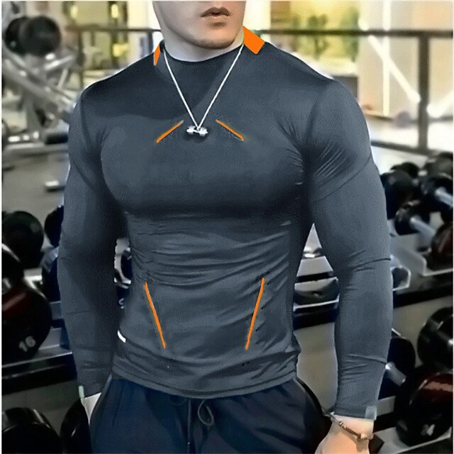 3 pack mens thermal long sleeve compression shirts quick dry - Germany