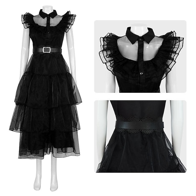 Wednesday Addams Addams family Wednesday Dress Masquerade Women's Girls ...