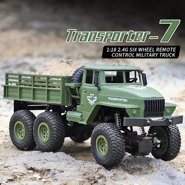  Children's Toys 116 Six Wheel Drive Military Vehicle Climbing Off Road Outdoor Simulation Remote Control Vehicle Cross Border