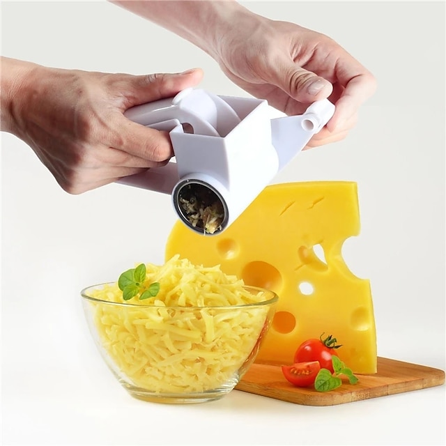  Hand-operated Rotating Cheese Planer Kitchen Creative Cheese Grater Multifunctional Three in One Cheese Grater