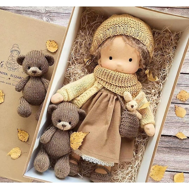 BAMBOLA DI PEZZA DA COLLEZIONE FATTA A MANO - Per la casa e per te