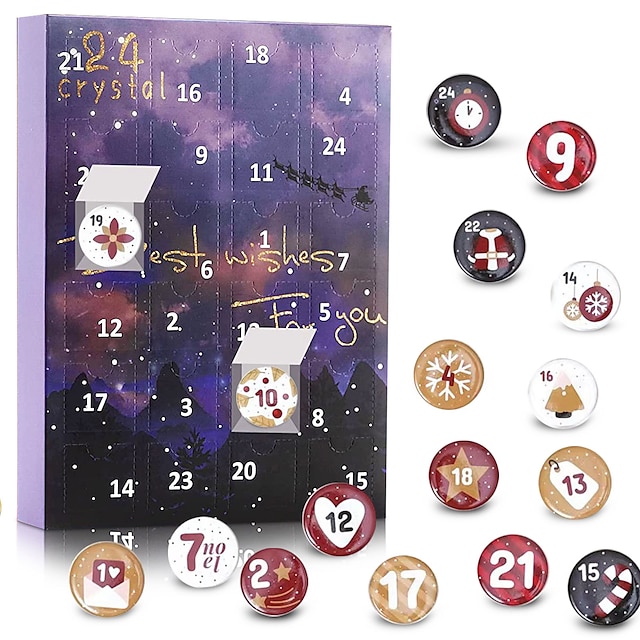 Countdown Advent Calendar Christmas Countdown Calendar Learning Time Concept Educational 