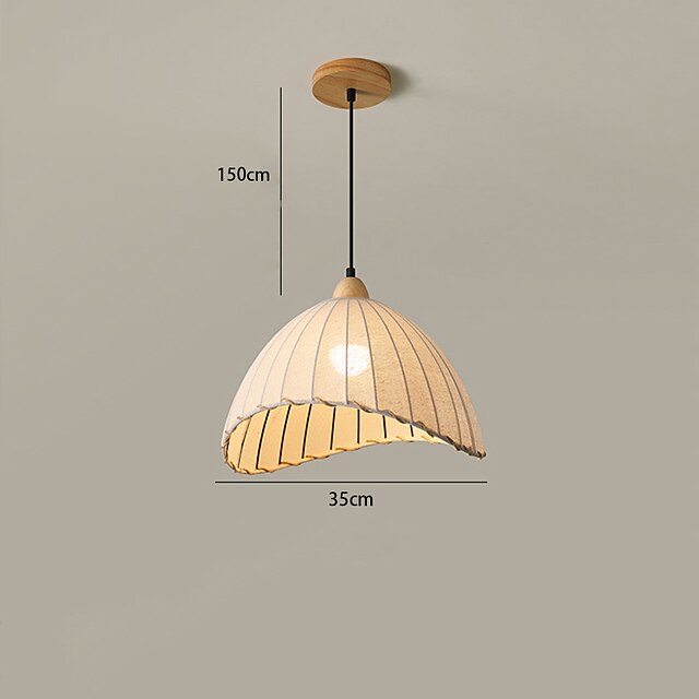 LED Pendant Light 1/2/3 Head Fabric Kitchen Island Light Fixture